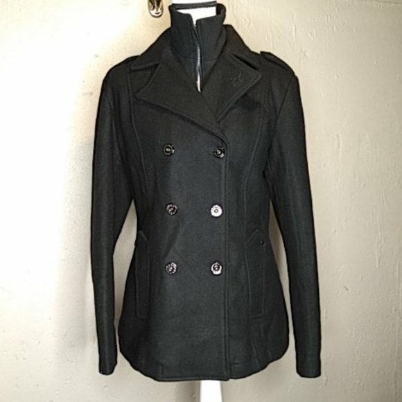 Al Wissam Other - Al Wissam Wool Peacoat Pea Coat Jacket L